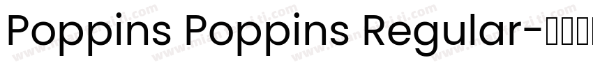 Poppins Poppins Regular字体转换
